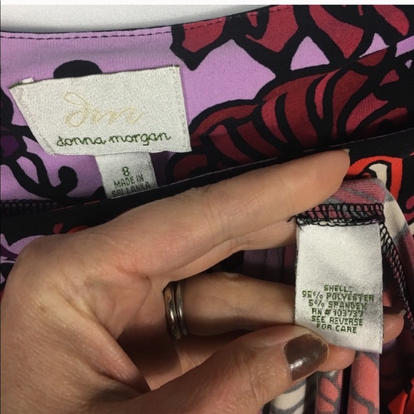 Donna Morgan Purple Floral Dress - Picture 5 of 5